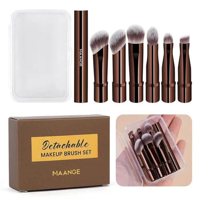 MAANGE – ensemble de pinceaux de maquillage à Double extrémité