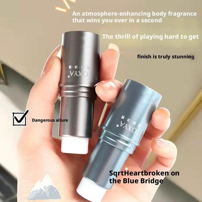Baume Solide Parfumé aux Phéromones – Huile Roll-on pour Femme et Homme – Parfum Naturel Frais et Amoureux – Déodorant Baume Parfumé Portable
