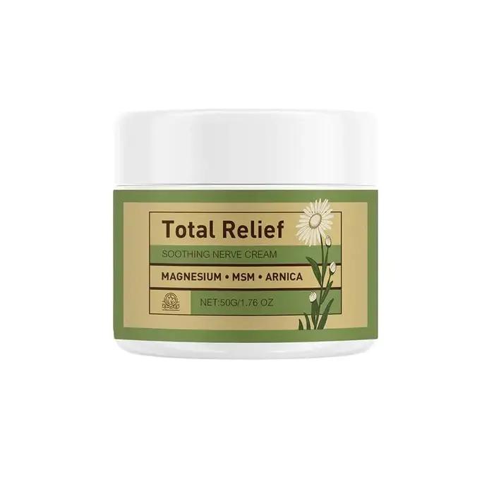 Crème hydratante apaisante au magnésium, hydratation profonde, absorption rapide, massage confortabl
