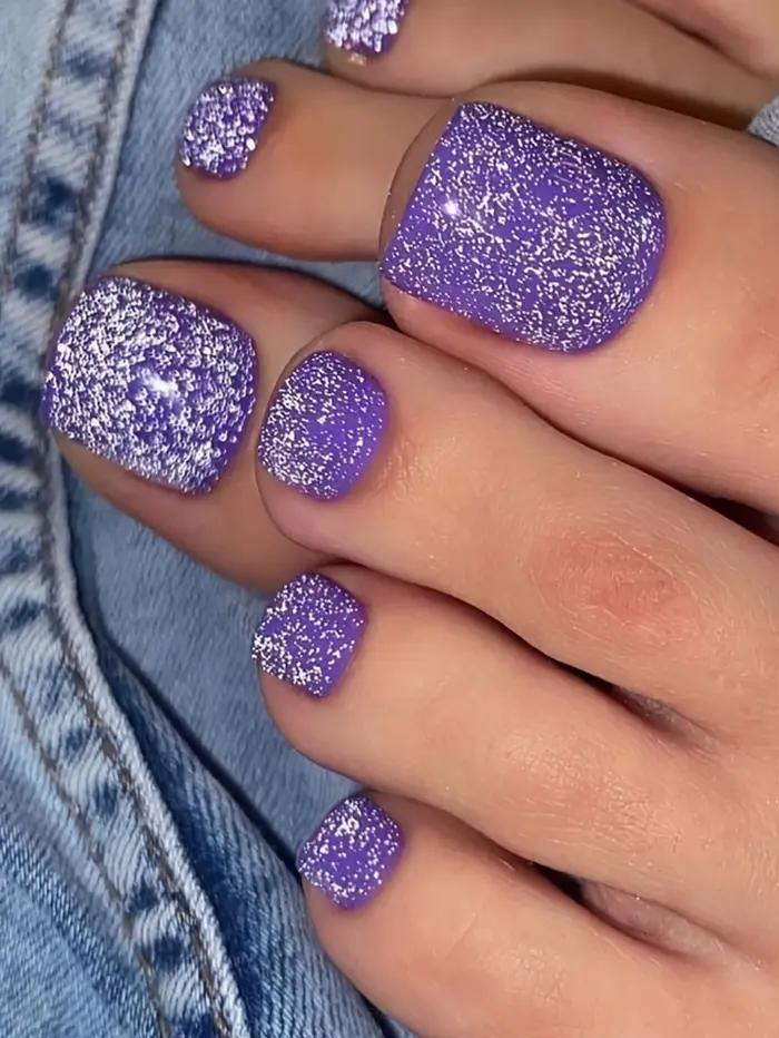 24 pièces rouge/blanc/noir/jaune/vin rouge ongles faux orteils