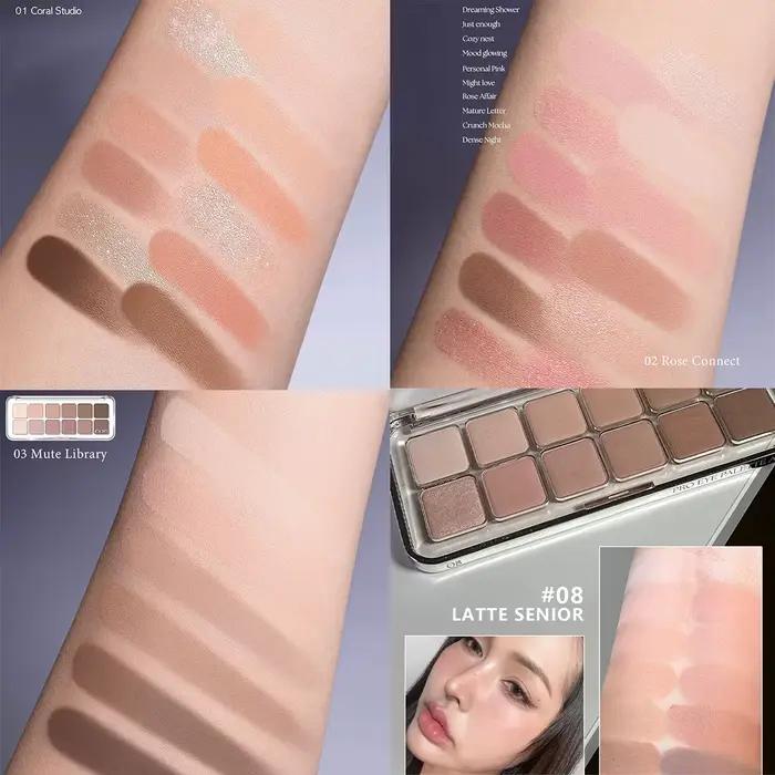 Palette de fards à paupières CLIO Pro Eye Air, poudre fine et lisse, fini mat et scintillant, hautem