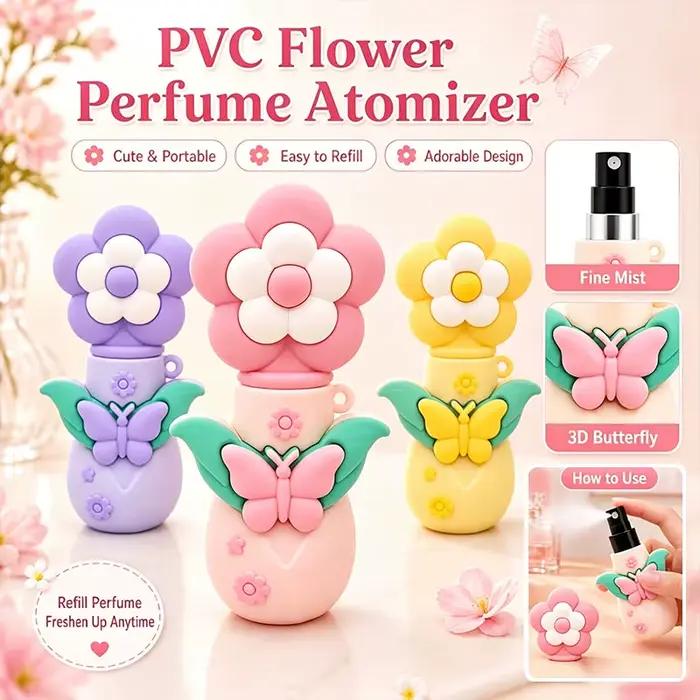 Mini flacon vaporisateur de parfum floral mignon
