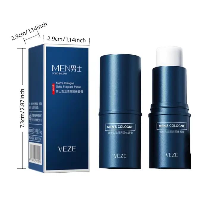 Parfum solide pour homme Fanzhen - Parfum léger et frais, peut être utilisé sur tout le corps, design en bâton portable, pratique pour les voyages