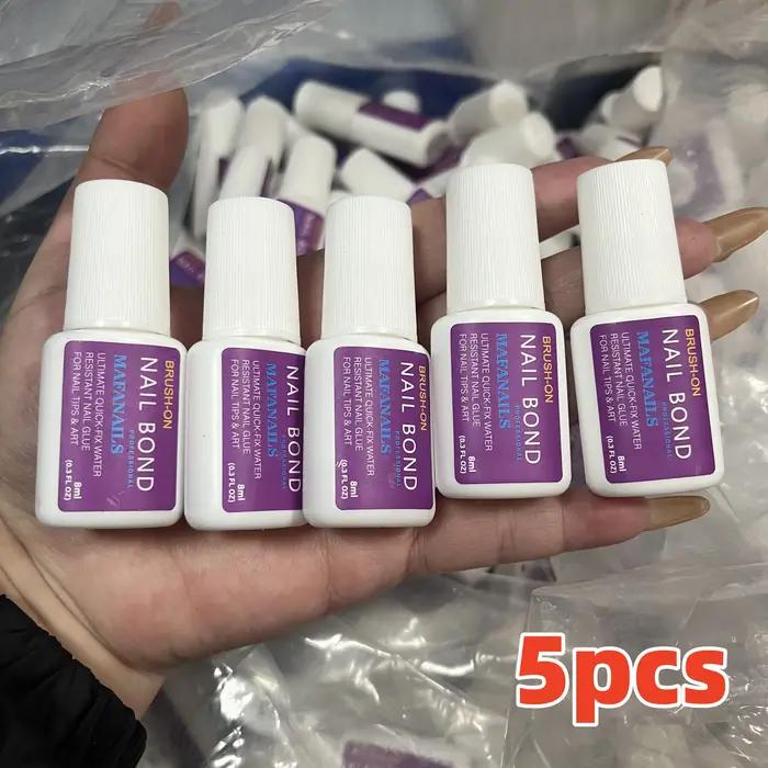1/3/5 pièces 7g Super fort clair Gel imperméable à l'eau colle pour ongles à pression