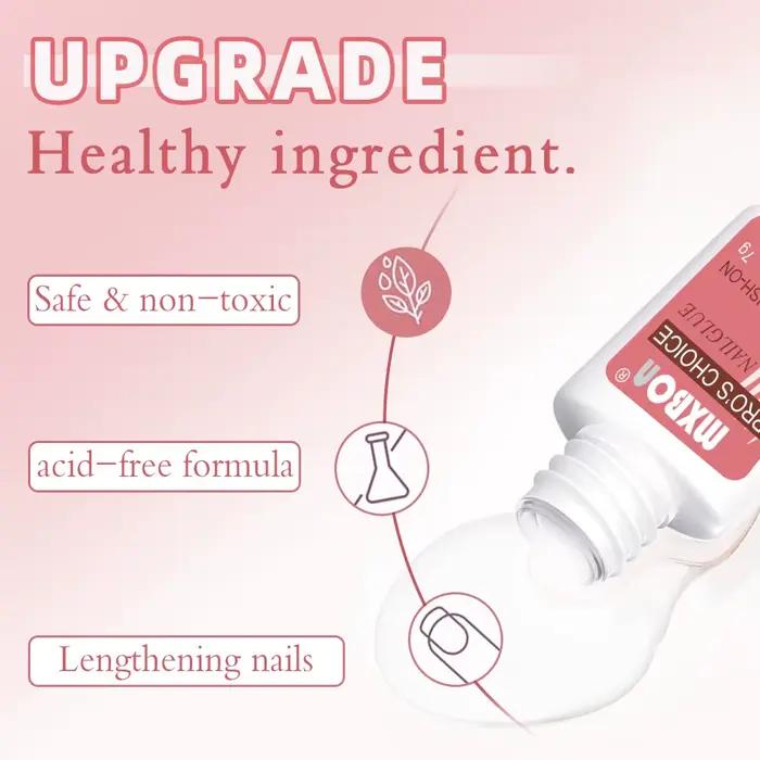 1/3/5 pièces 7g Super fort clair Gel imperméable à l'eau colle pour ongles à pression et ongles en a