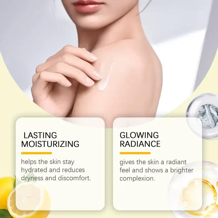 Lotion pour le corps éclaircissante au citron hydratante et nourrissante pour le teint unifié et éclatant pour homme et femme occasions spéciales