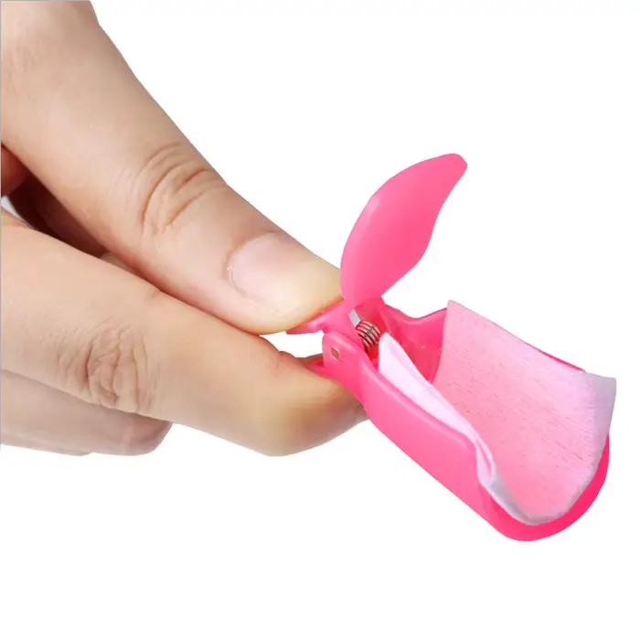LULAA 10 pièces/16 pièces en plastique Nail Art tremper capuchon pince UV Gel dissolvant de vernis outil d'emballage pour l'élimination des ongles tremper Clips