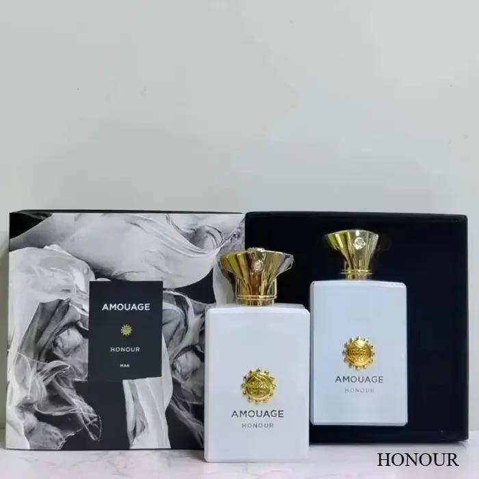 Parfum pour homme élégant en flacon métallique