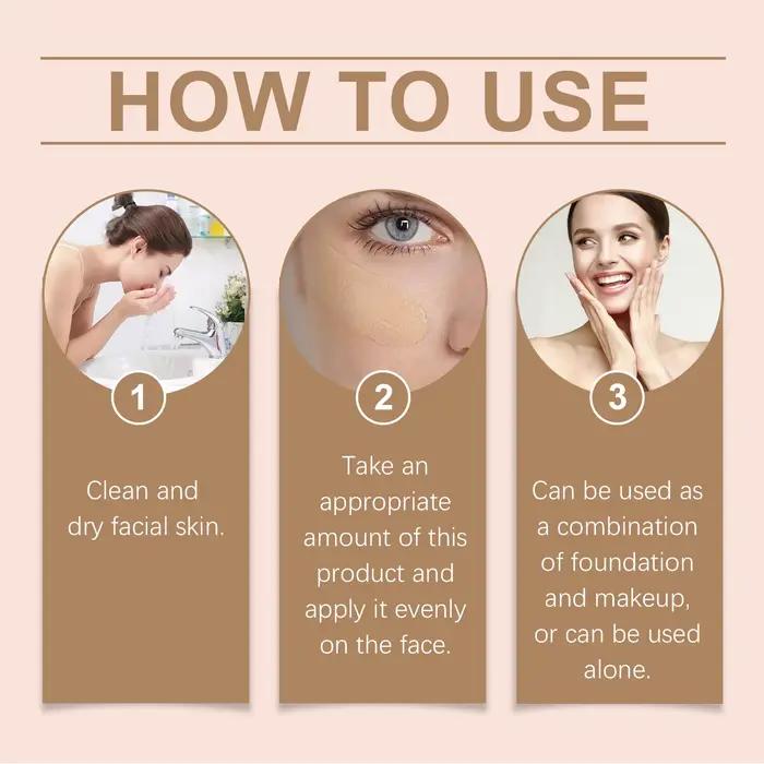 BB crème teintée avec SPF 30 couverture complète Pores invisibles acné éclaircissant Niacinamide maquillage nu fond de teint pour le visage imperméable