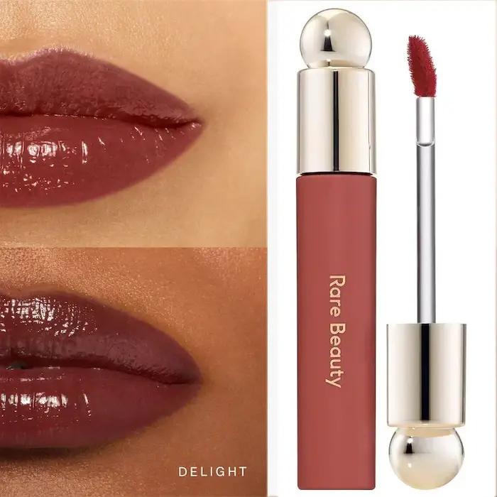 Rare Beauty Rouge à Lèvres Liquide Mat Waterproof Non-Transfert Anti-Bavures Longue Tenue Delight Hope Happy Wonder