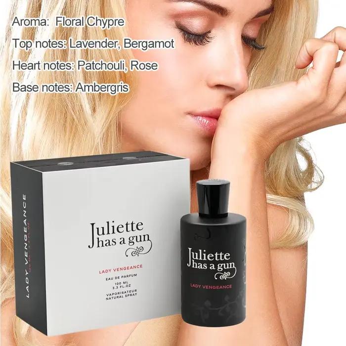 100ml parfum dame VENGEANCE par Juliette a un pistolet
