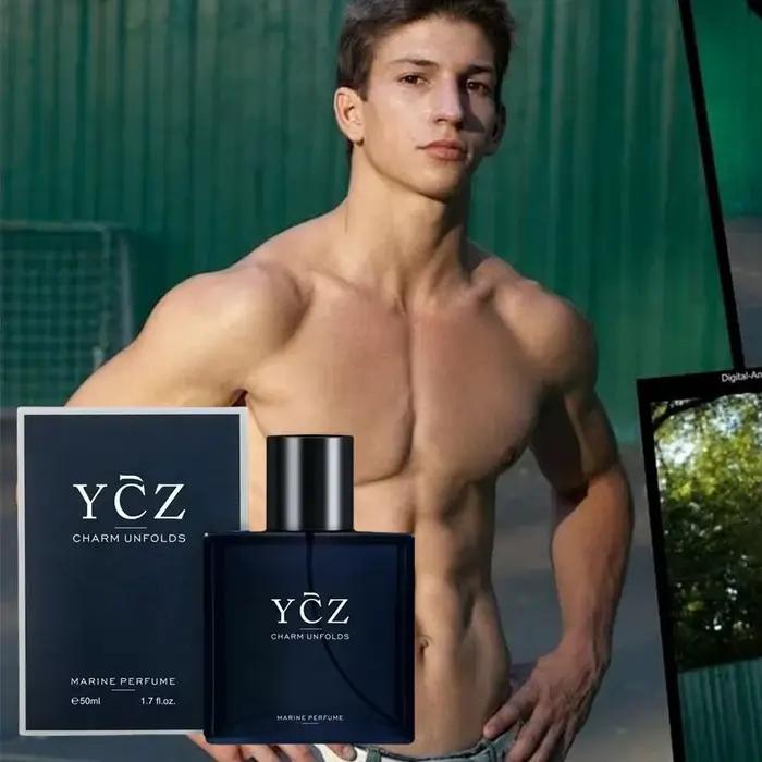 YCZ bleu hommes parfum Cologne bois