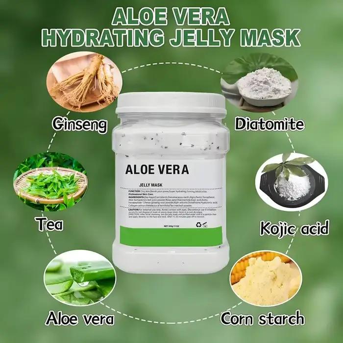 Masque hydratant et raffermissant pour le visage à base de poudre hyaluronique