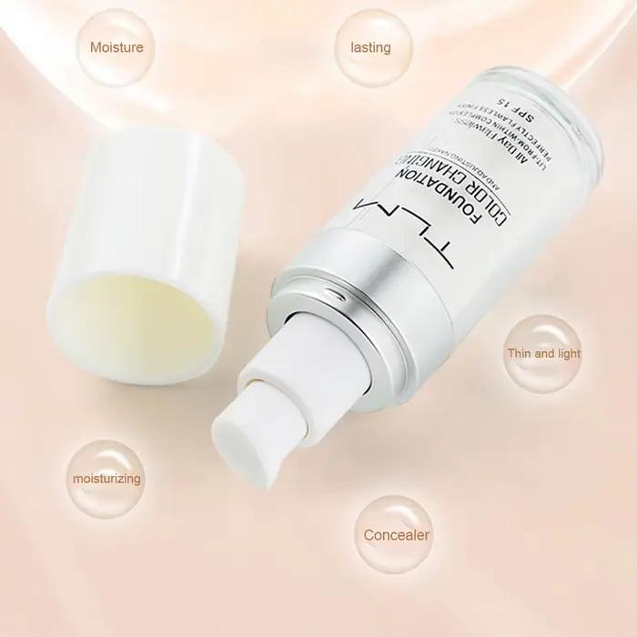 1/2 pièces 30ml teinté hydratant léger fond de teint transparent SPF