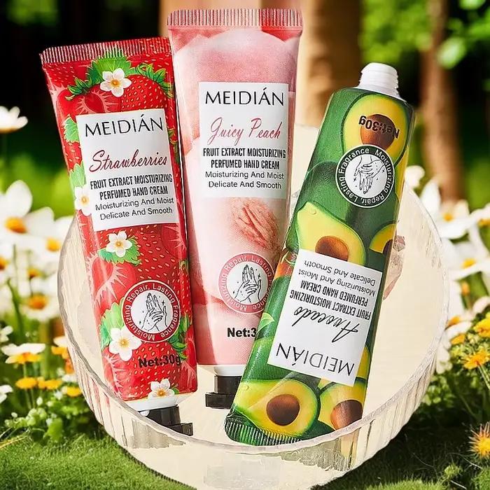 Crème pour les mains parfumée aux fruits cinq types de fragrance hydratante et durable pour femmes et hommes soins des mains occasions spéciales