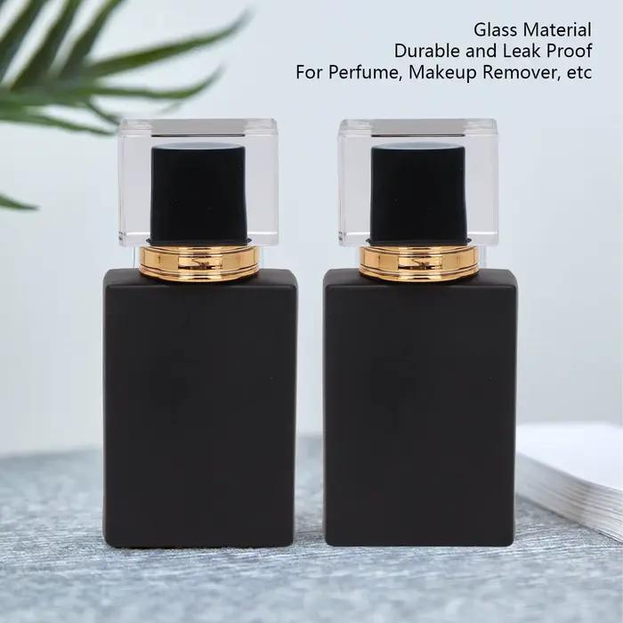 2 flacons de parfum vides, flacon de parfum rechargeable, flacon de parfum vide, atomiseur de parfum en verre givré de 50 ml