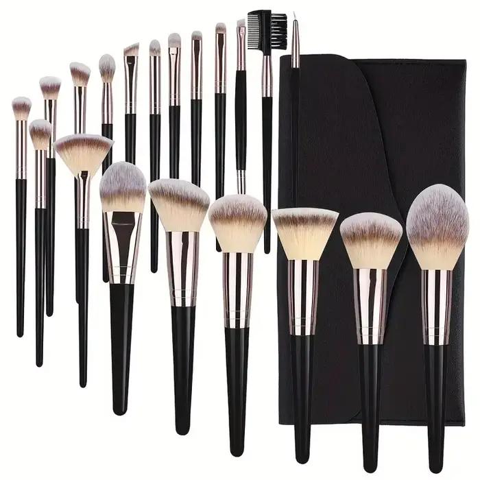 Ensemble de pinceaux de maquillage professionnels, 3 à 20 pièces, pour fard à paupières, fond de tei