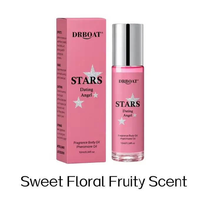 Huile de parfum aux phéromones en format roll-on pour femmes, parfums romantiques aux notes florales