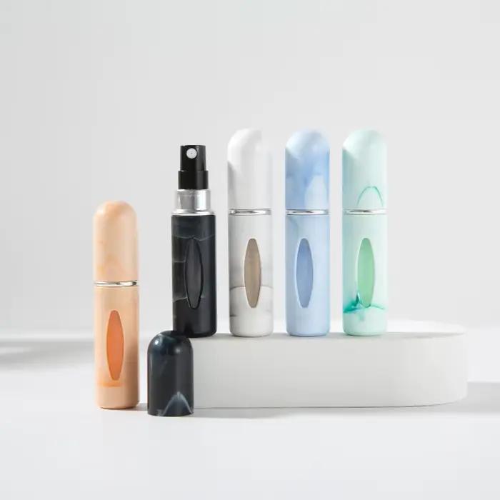 Mini flacon vaporisateur de parfum rechargeable de 5 m à motif verre