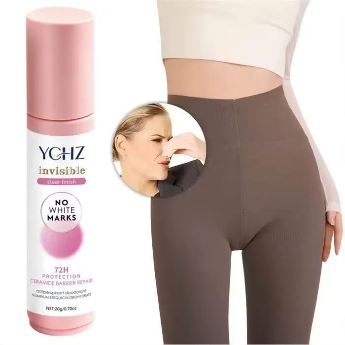 Déodorant roll-on pour le corps pour femmes, parfum pamplemousse frais et doux, formule hypoallergénique sans aluminium, contient de l'huile de noix de coco, nettoyage en profondeur, désodorisation 72
