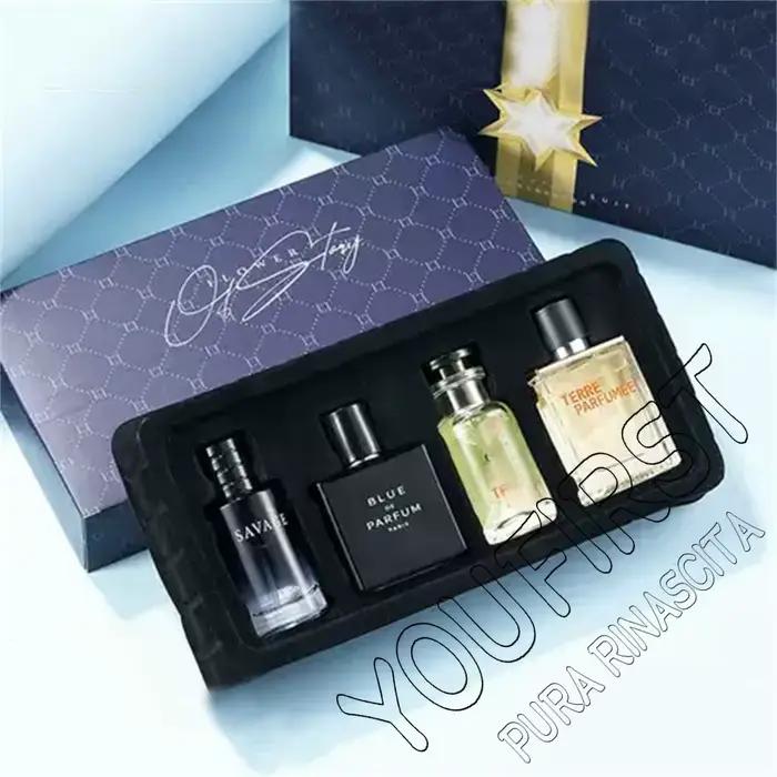 Marque de luxe Parfum hommes Cologne 100ml Parfums Homme coffret cadeau 4 pièces ensemble