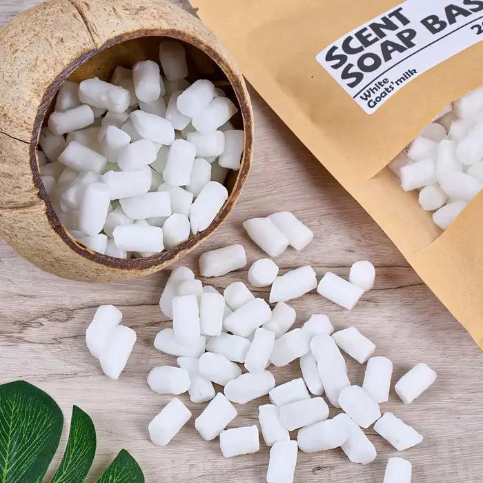 Base de savon parfumée au glycérine, 200g, fabrication de lait de chèvre, lavande, Rose, savon hydratant Transparent, matériel de Base, vente en gros