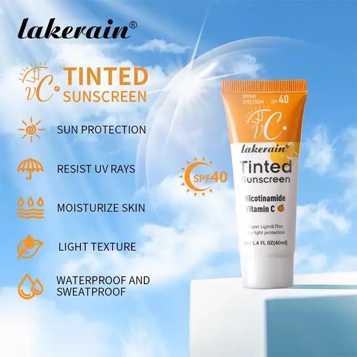Éventuelles F40-Crème Solaire Teintée à la Nicotinamide et à la Vitamine C