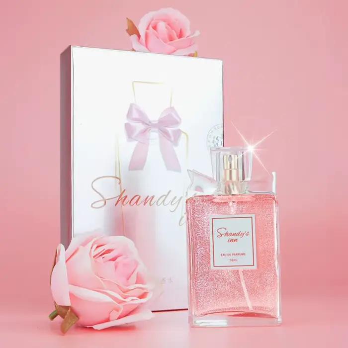 Parfum pour femme Rose, longue tenue, frais, Eau de Parfum 50ml, élégant, floral, pour un usage quot