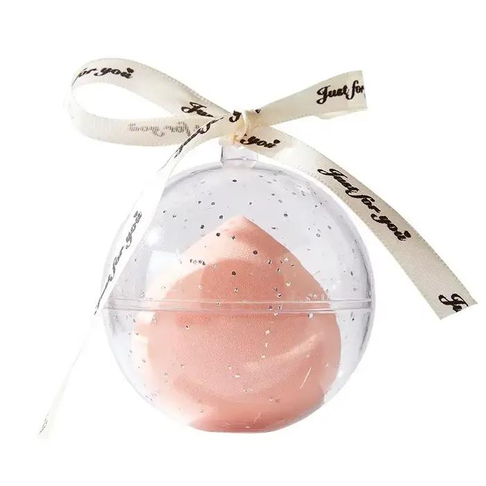 Éponge de maquillage en forme de gourde, goutte d'eau de pêche, bouffante cosmétique professionnelle pour fond de teint, crème anti-cernes, mélangeur de maquillage, éponge douce