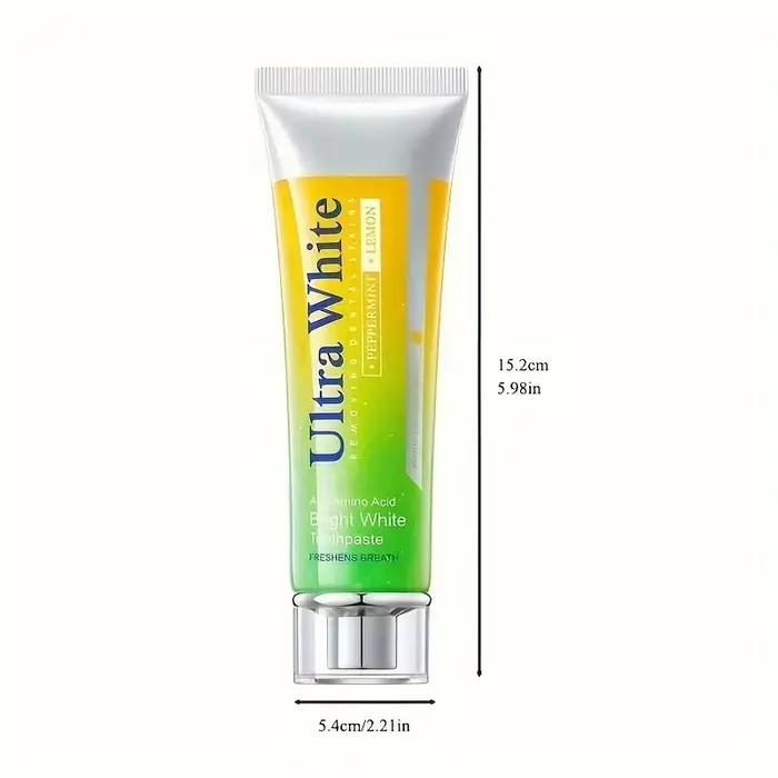 Dentifrice Citron Menthe 100g – Soin Bucco-dentaire Quotidien – Élimine la Plaque Dentaire – Blanchit les Dents – Haleine Fraîche Longue Durée
