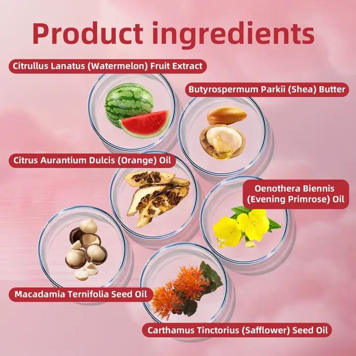 Gommage au sucre de karité et pastèque naturel 150g - Exfoliant pour le corps