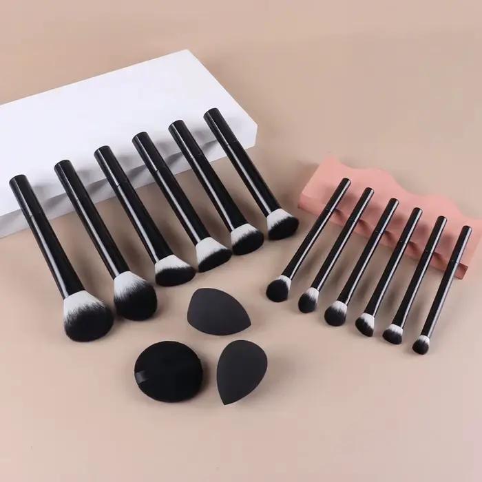 Ensemble de pinceaux de maquillage créatifs et multifonctionnels, 15 pièces, pour le maquillage