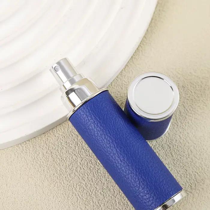 Mini flacon de parfum en cuir de 5 ml vaporisateur rechargeable pour femmes et hommes, occasionnels et voyages