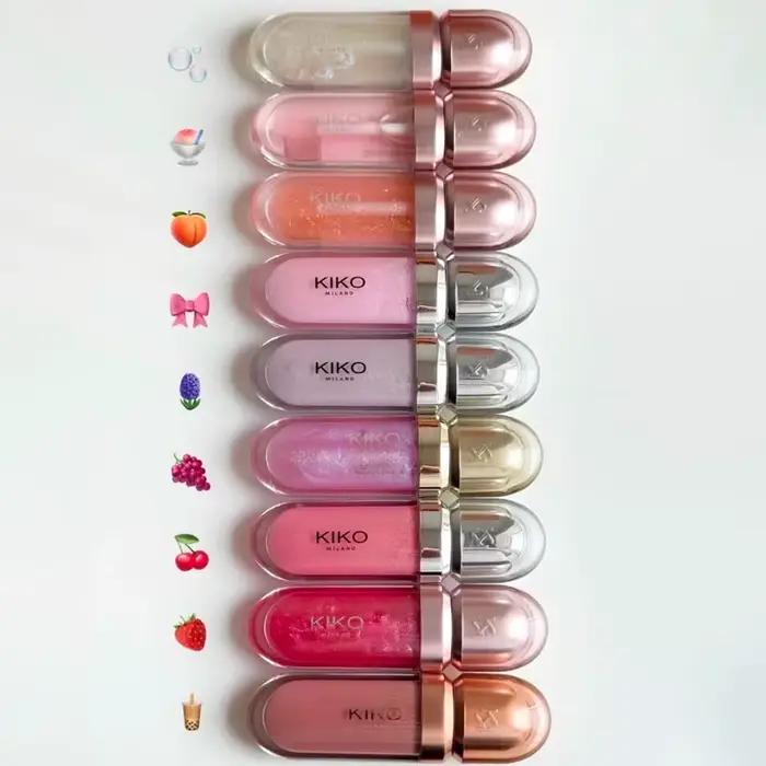 KIKO 2026 – Nouveau Gloss Repulpant Liquide 3D Transparent Effet Miroir – Rouge à Lèvres Nourrissant Brillant