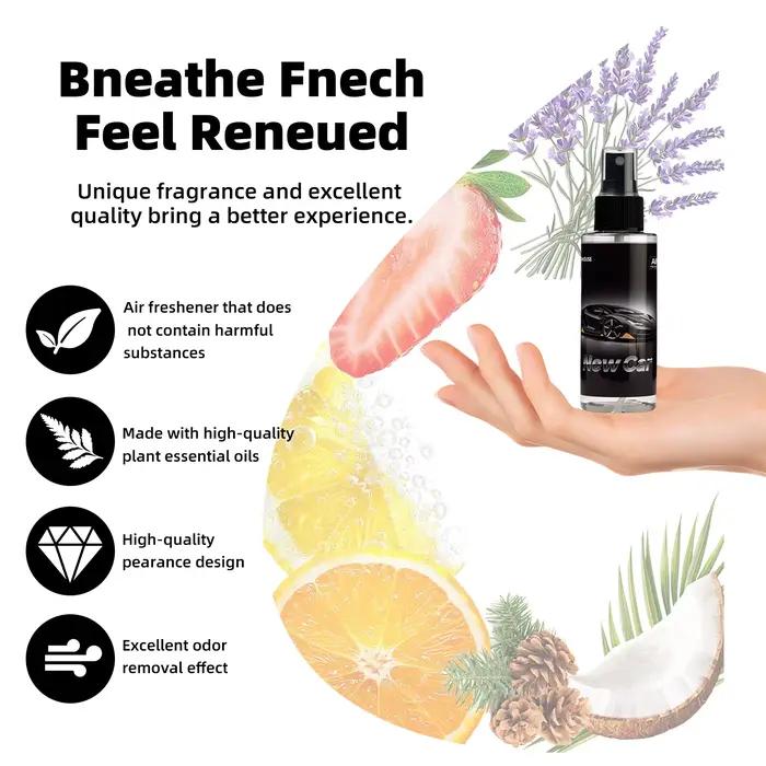 100 ml NOUVEAU désodorisant pulvérisé à la main parfumé au CAR – Spray pour voiture, parfum purifiant et désodorisant pour l'air domestique