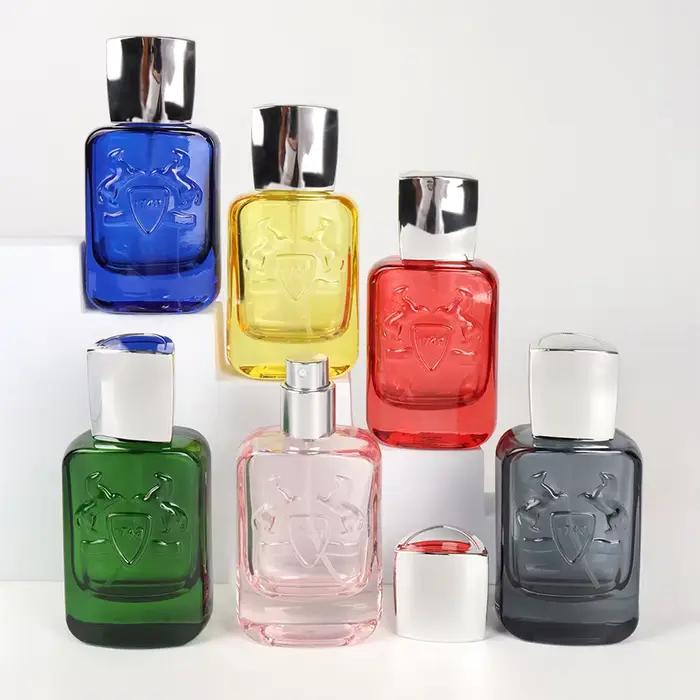 Bouteille de parfum 30ml Portable vide fond épais verre coloré emballage cosmétique échantillon flacons rechargeables