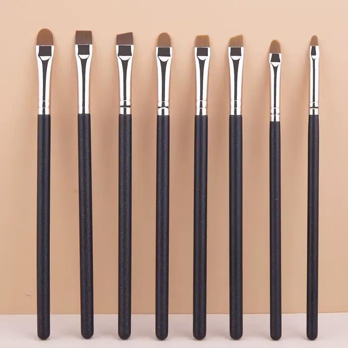 Pinceau correcteur de sourcils pinceau à sourcils plat coudé Ultra mince ligne des yeux correcteur p