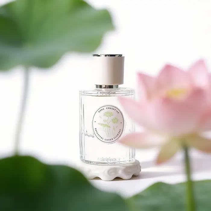 Parfum Lotus Frais, senteur florale-boisée longue durée avec l'arôme de la sérénité orientale