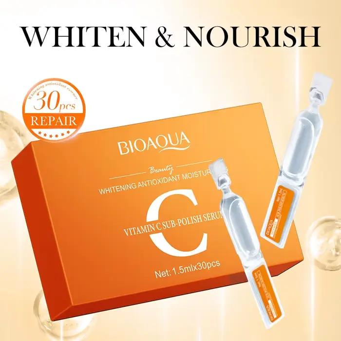 Essence de rétinol de vitamine C, liquide, acide hyaluronique, sous-polissage, hydratant, Anti-rides, raffermissant, estompe les ridules, soins de la peau