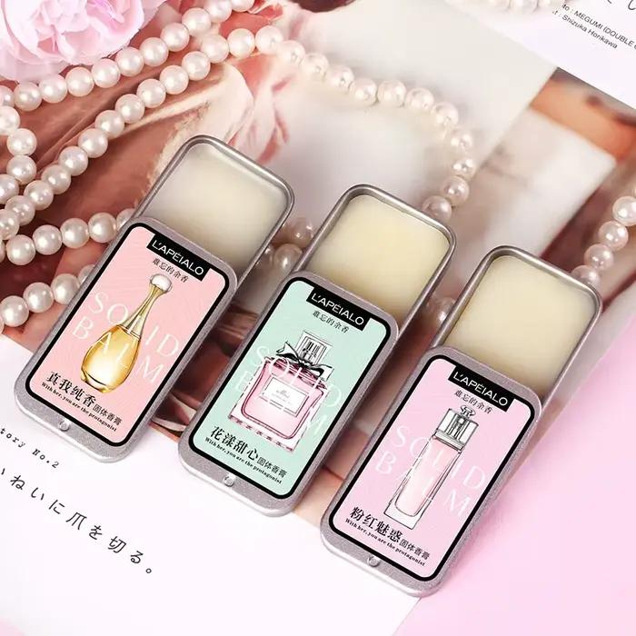 Baume solide parfumé aux phéromones pour femme, parfum léger longue durée, baume parfumé solide portable