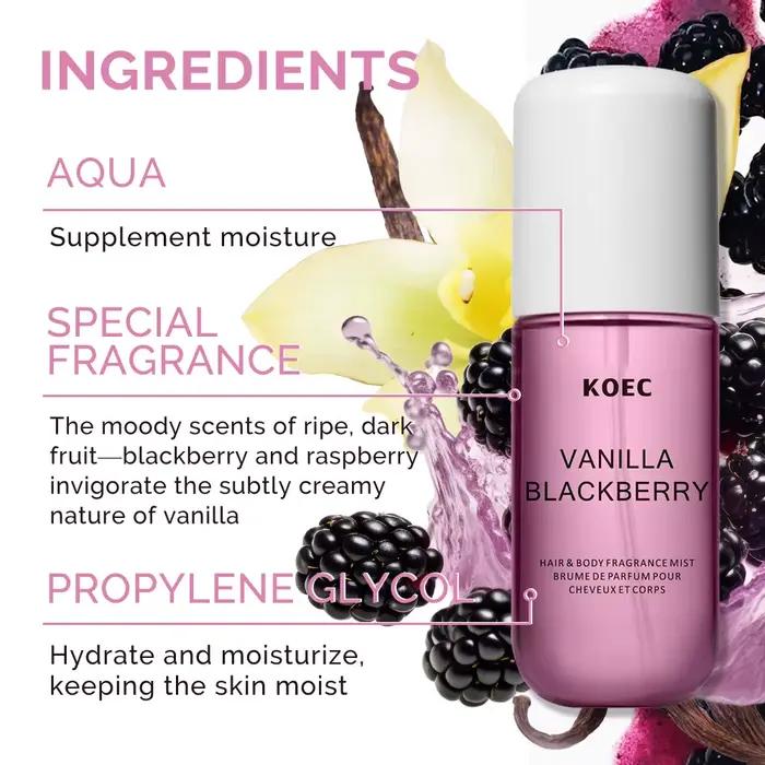 50ml KOEC vanille mûre parfum brume