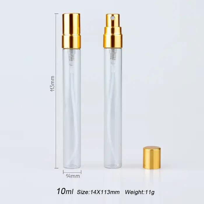 50 pièces/lot 10ML bouteille de parfum avec boîtes en papier vide atomiseur vaporisateur bouteille de parfum en verre
