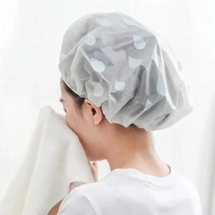 Bonnet de douche imperméable en EVA pour femmes