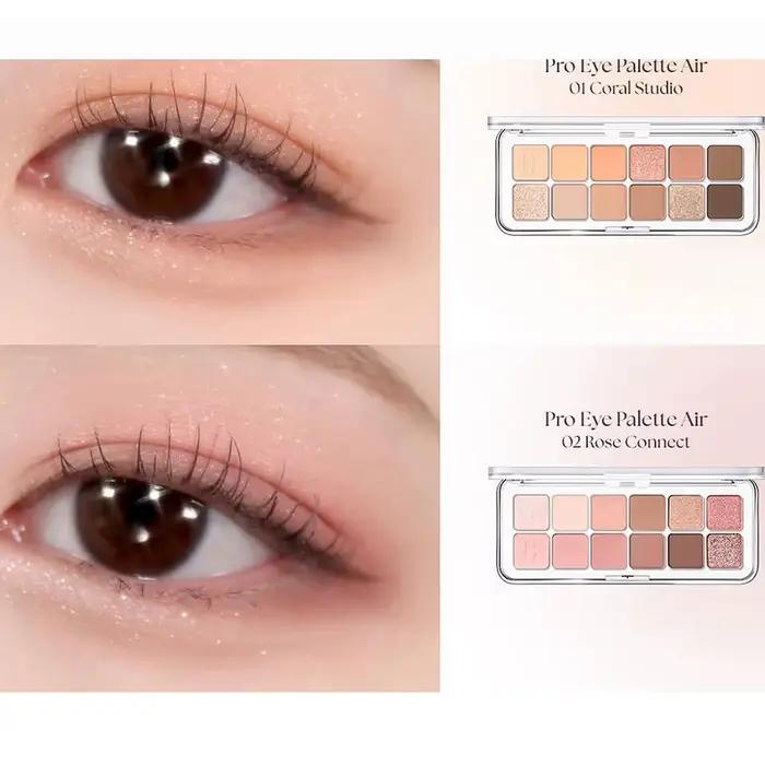 Palette de fards à paupières CLIO Pro Eye Air, poudre fine et lisse, fini mat et scintillant, hautem