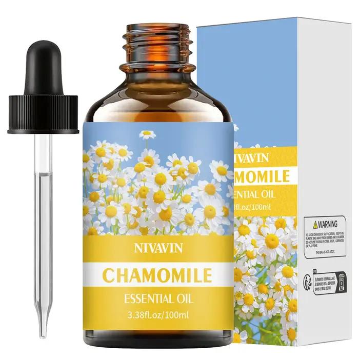 L'huile essentielle de camomille 30 ml/60 ml/100 ml convient à l'hydratation du visage