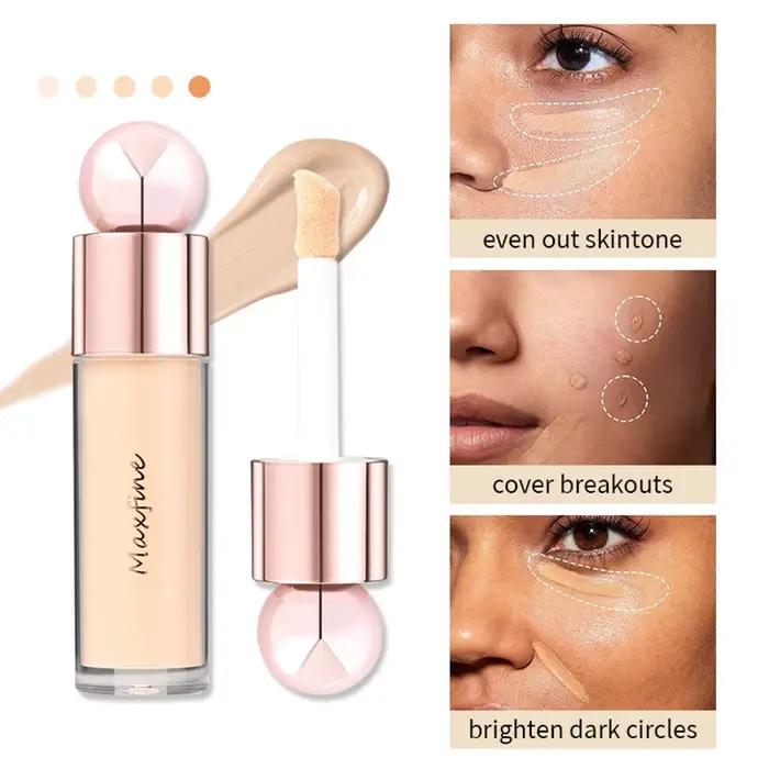 Correcteur avec pores flouant