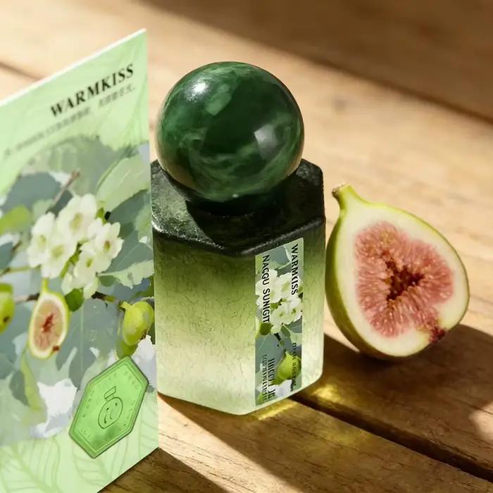 Spray de parfum à la figue pour femmes, feuilles vertes fraîches, bois de santal doux, parfum crémeux pour la peau, parfum léger longue durée pour un usage quotidien
