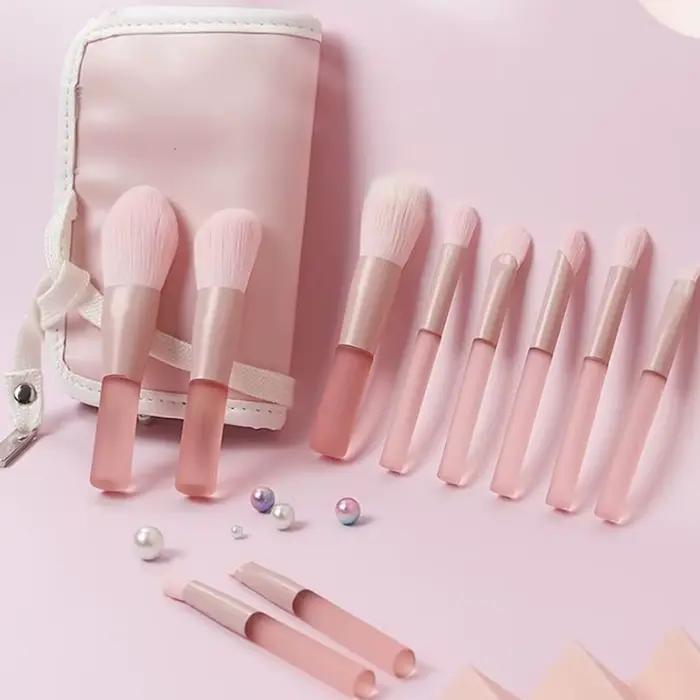 10 pièces pinceau de maquillage correcteur fond de teint fard à paupières ensemble de pinceaux