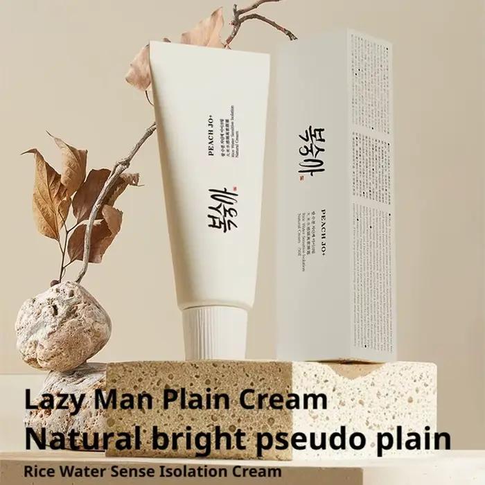 Crème isolante naturelle au riz pour peaux sensibles