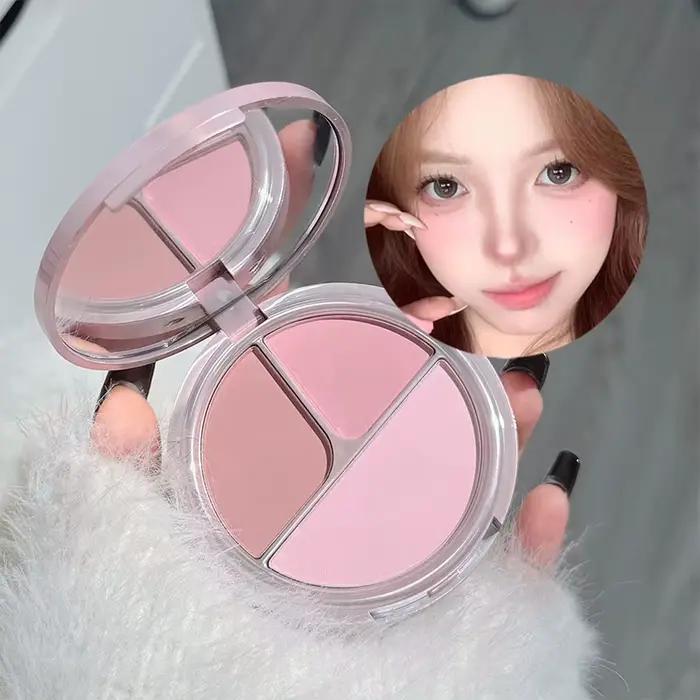 ART VALUE Coffret de maquillage multifonction 7 pièces comprenant 3 rouges à lèvres mats, 1 poudre pressée, 1 blush, 1 palette de fards à paupières et collier cosmétique